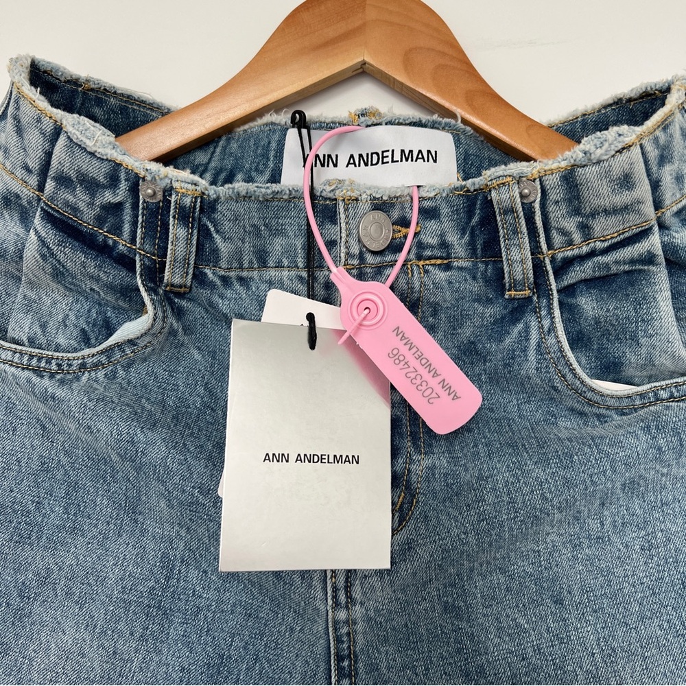 NWT Ann Andelman Mid-Wash High-rise Jeans